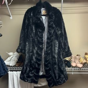 Dennis Basso Faux Fur Coat